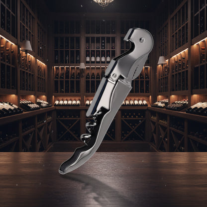 Apribottiglie Tascabile a Doppio Fulcro — per Vino e Birra, Sempre con Te