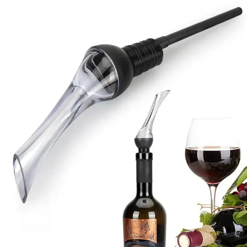 Beccuccio Versatore e Aeratore per Vino — Decanter Istantaneo Salvagoccia Professionale