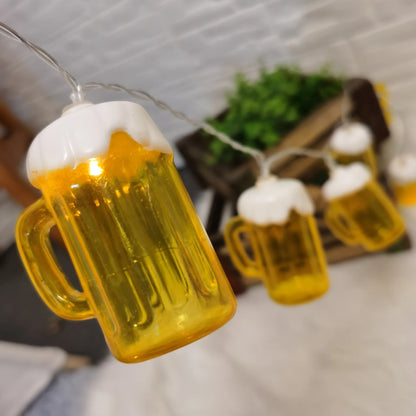 Luci LED a Forma di Birra – Stringa Decorativa per Bar, KTV e Party