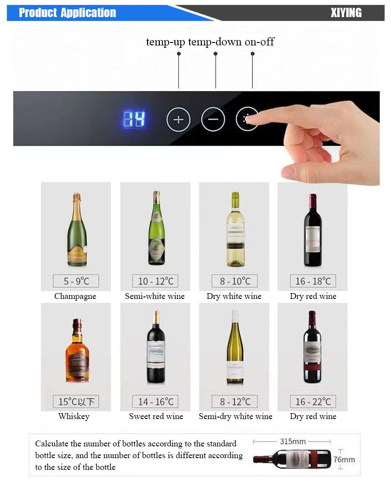 Cantinetta Vino Domestica da 20 Bottiglie in Acciaio Inox — Conservazione Ottimale