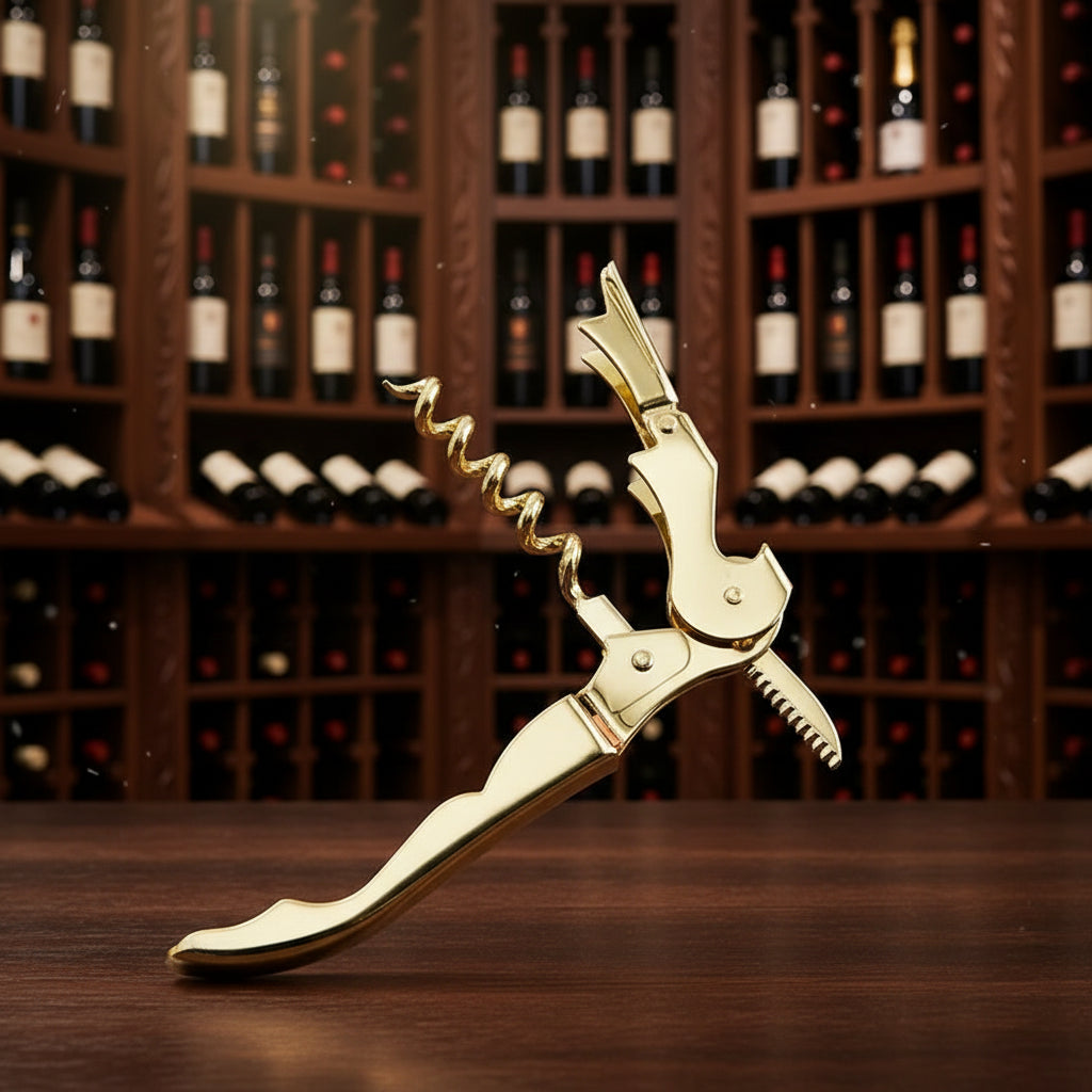 Apribottiglie Tascabile a Doppio Fulcro — per Vino e Birra, Sempre con Te