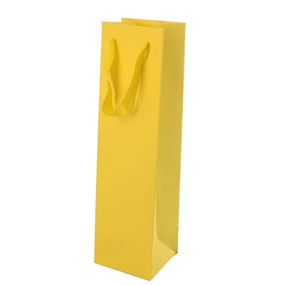 Sacchetti in Carta Kraft per Bottiglia di Vino con Manico | 15 Colori | Set da 10 pz