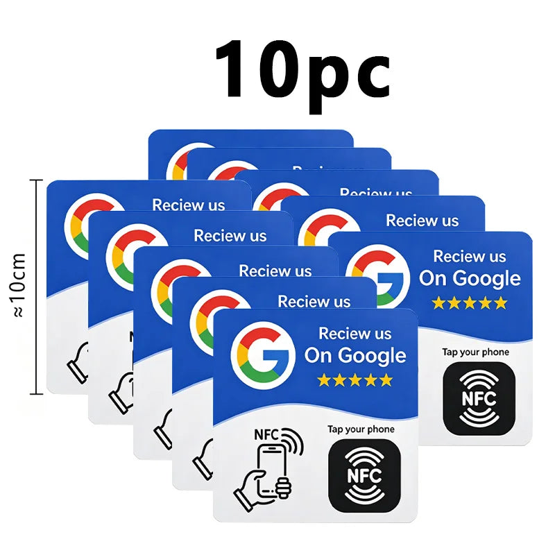 Card NFC programmabile per recensioni Google