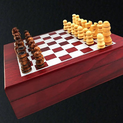 Scacchiera con Set di Apribottiglie — Regalo Originale per Amanti del Vino e degli Scacchi