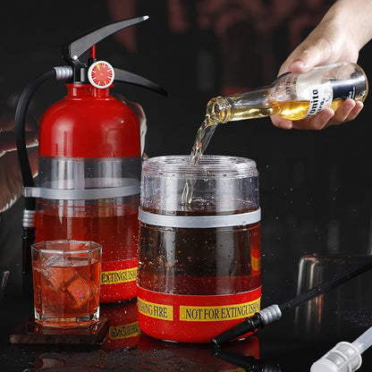 Dispenser per Vino e Cocktail a Forma di Estintore — 1,5L, Idea Regalo Originale per Feste
