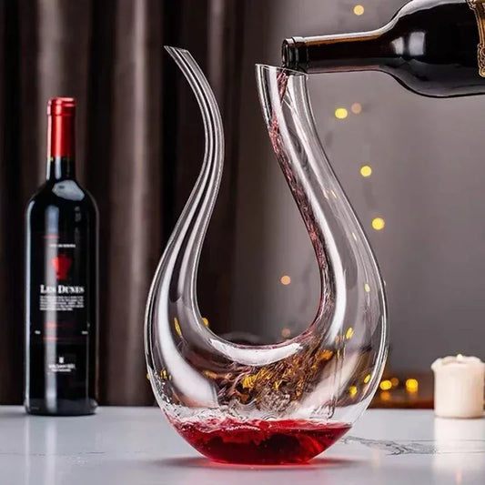 Grande Caraffa Decanter 1,5L in Cristallo Artigianale — per Vino e Liquori