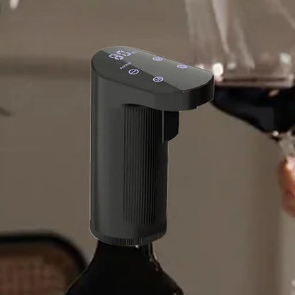 Elektrischer Dekanter für Wein und Whisky — Automatischer USB-Aerator mit 3 Korken