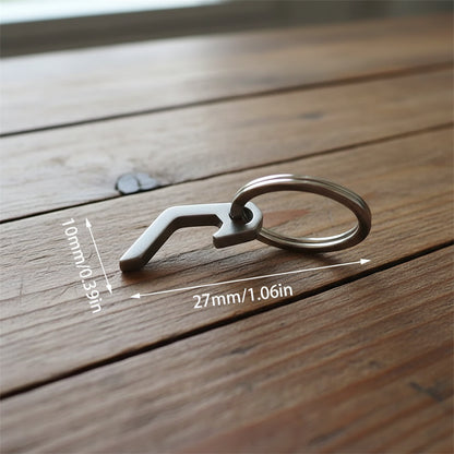 Apribottiglie per vino in acciaio inossidabile, apribottiglie per birra con portachiavi, mini apribottiglie in metallo, leggero e multifunzionale, regalo per uomo.