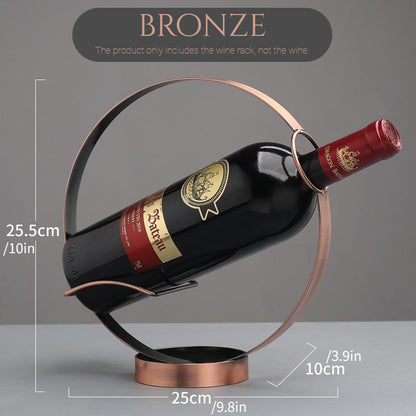 Portabottiglie Retrò in Ferro — Espositore Vintage per Vino da Casa e Bar
