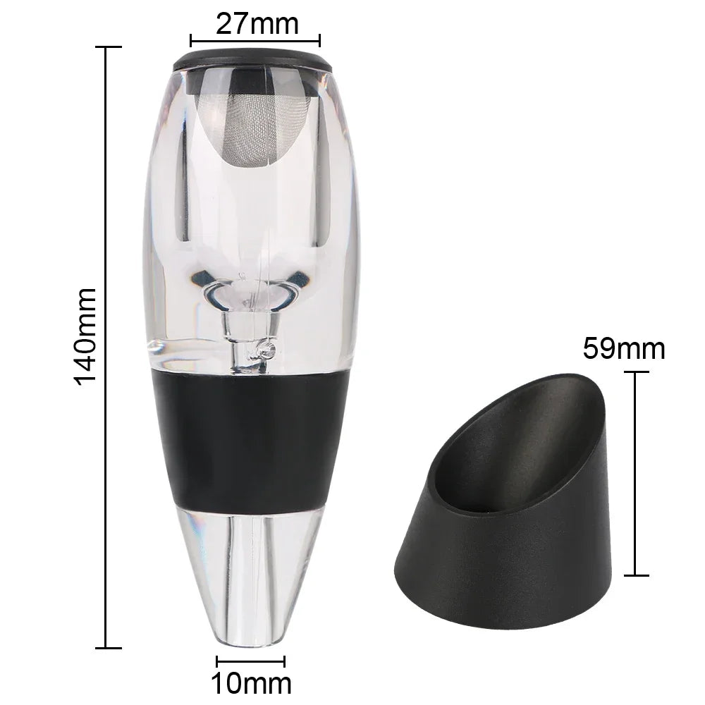 Decanter Professionale Untior 28362 — Aerazione Rapida con Filtro, Certificato CE