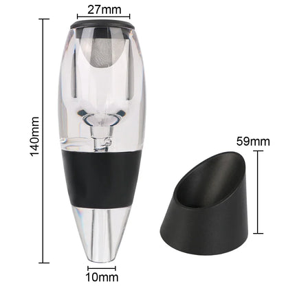 Decanter Professionale Untior 28362 — Aerazione Rapida con Filtro, Certificato CE