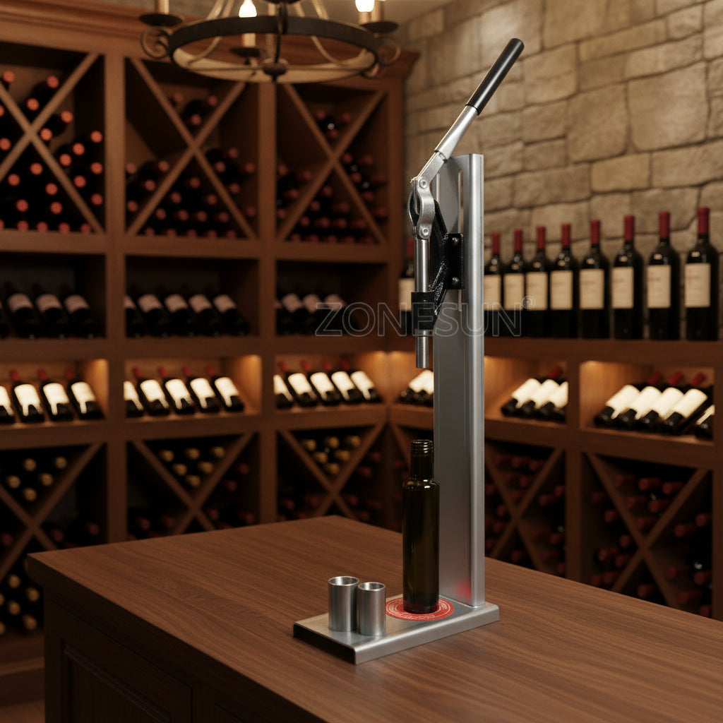 Tappabottiglie da Banco Manuale – Macchina per Tappare Bottiglie di Vino