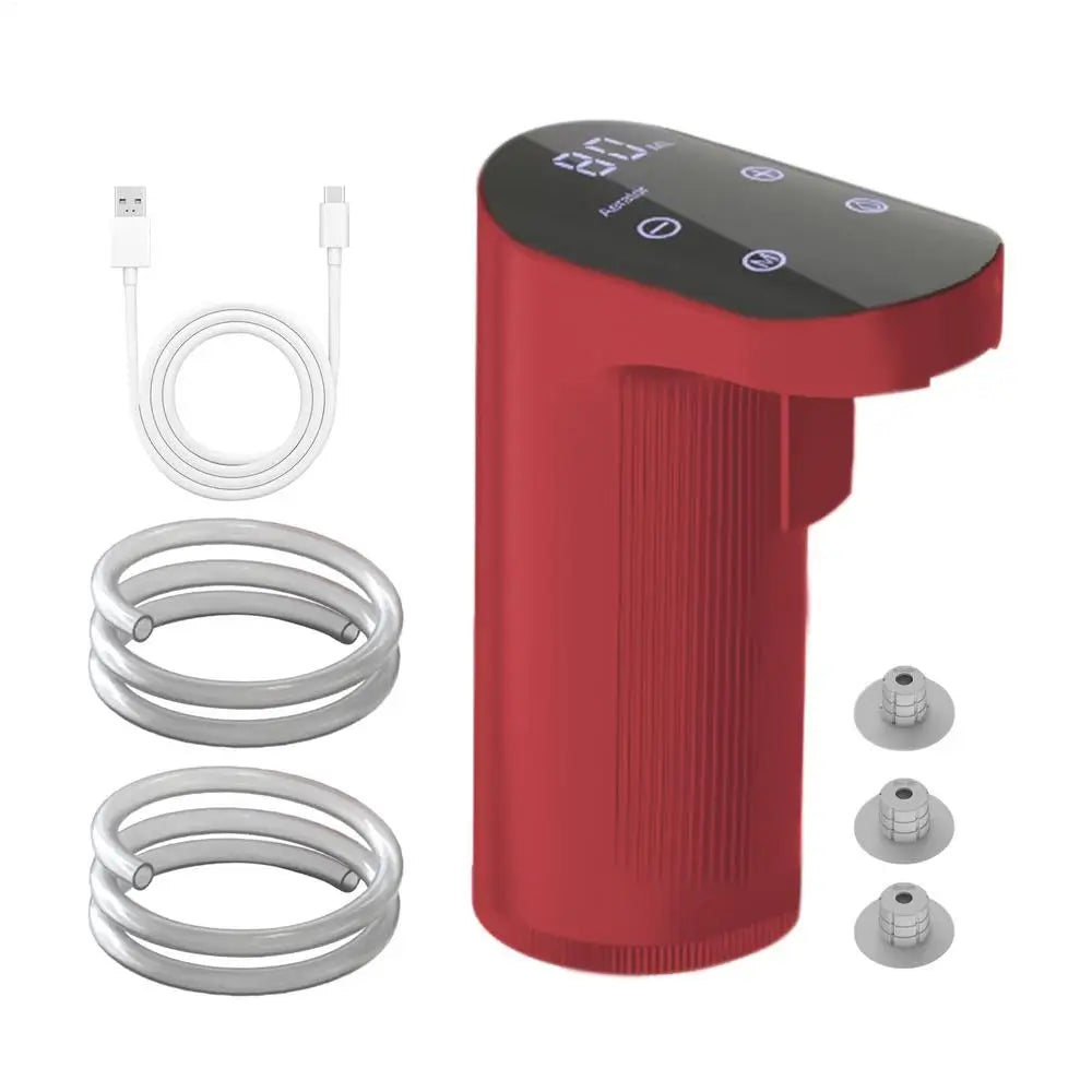 Elektrischer Dekanter für Wein und Whisky — Automatischer USB-Aerator mit 3 Korken