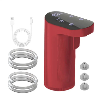 Elektrischer Dekanter für Wein und Whisky — Automatischer USB-Aerator mit 3 Korken