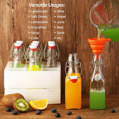 Mini Bottiglie di Vetro con Chiusura Ermetica 8oz — EliteHMX per Conserve e Liquori