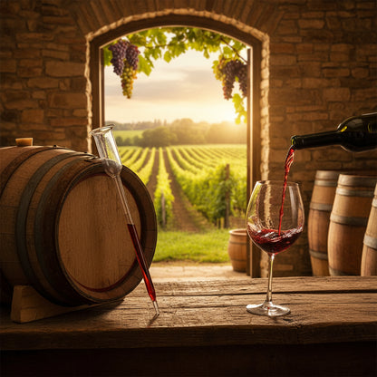 Misuratore di Zucchero nel Vino — Rifrattometro per Analisi Brix e Densità