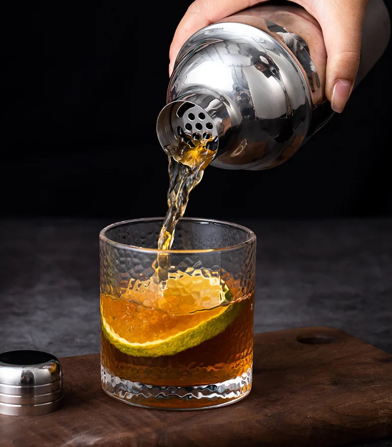 Set Shaker per Cocktail in Acciaio Inossidabile – Kit da Barman 6/7/10 Pezzi con Borsa