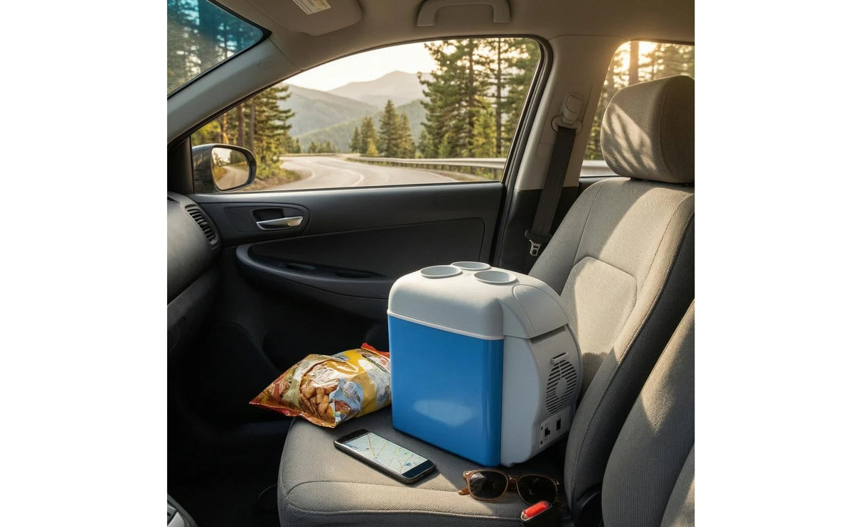 Mini Frigo Portatile 7,5L – 12V/220V per Auto, Ufficio e Degustazioni