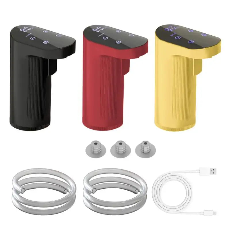 Elektrischer Dekanter für Wein und Whisky — Automatischer USB-Aerator mit 3 Korken