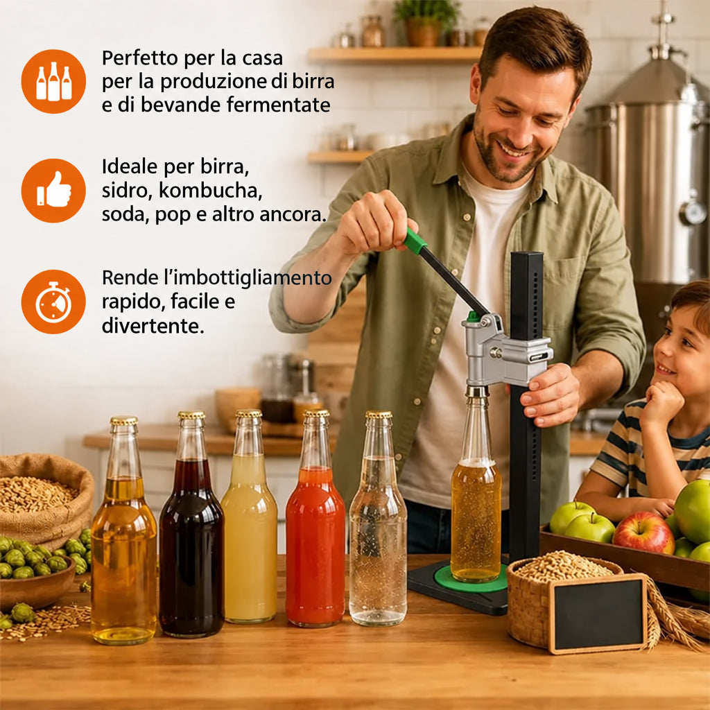 Capsulatrice da Banco Manuale per Birra Fatta in Casa