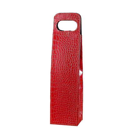 Borsa Regalo per Vino in Pelle PU | Elegante Porta Bottiglia per 1 o 2 Bottiglie