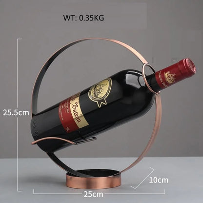 Portabottiglie Retrò in Ferro — Espositore Vintage per Vino da Casa e Bar