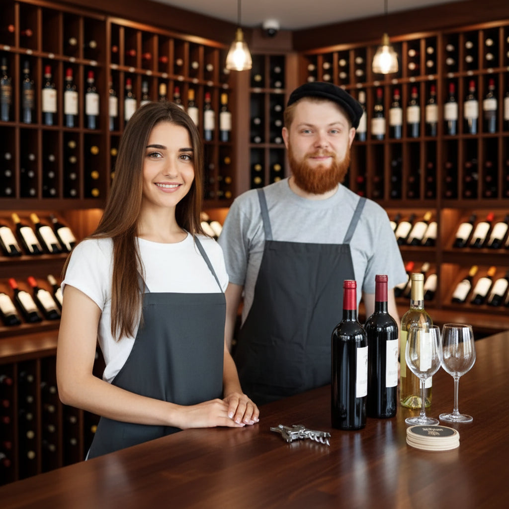 Glasflasche mit langem Hals für Liköre und Sirupe — elegant und wiederverwendbar