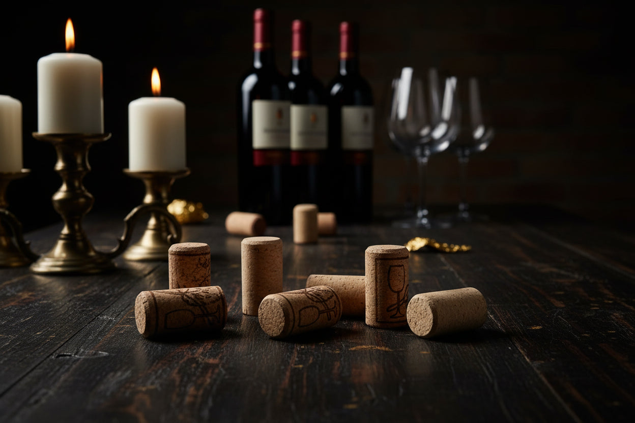 Tappi di Sughero per Bottiglie — Chiusura Naturale per Vino e Liquori