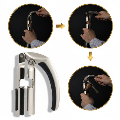 Cavatappi a Leva Professionale ZH10087 — Struttura in Alluminio per Uso Intensivo