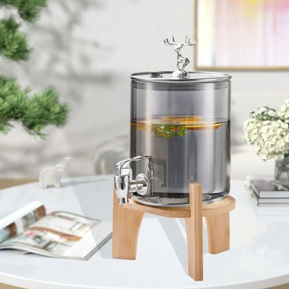 Dispenser per Bevande in Vetro con Rubinetto e Stand – 3,6L