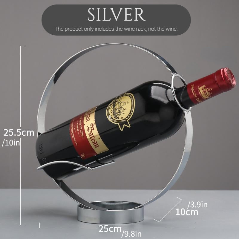 Portabottiglie Retrò in Ferro — Espositore Vintage per Vino da Casa e Bar
