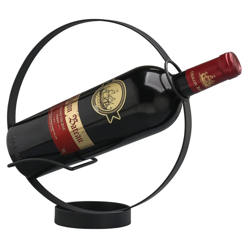 Portabottiglie Retrò in Ferro — Espositore Vintage per Vino da Casa e Bar