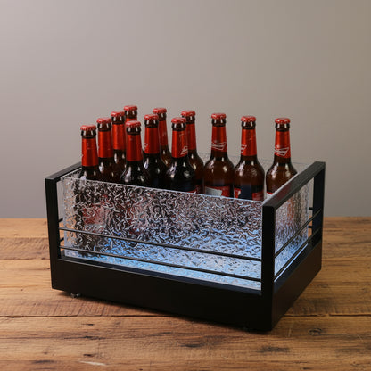 Secchiello per Champagne in Ferro — Porta Ghiaccio Elegante per Bar e Feste