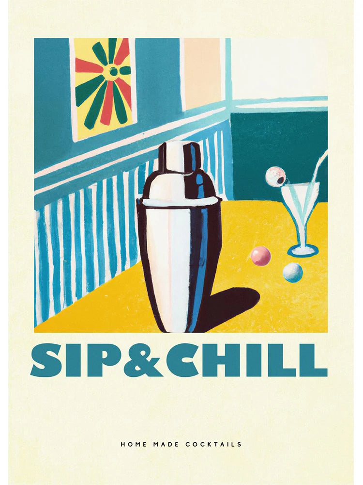 Poster Cocktail Bar — Stampa su Tela | Mojito, Aperol Spritz, Negroni, Sangria