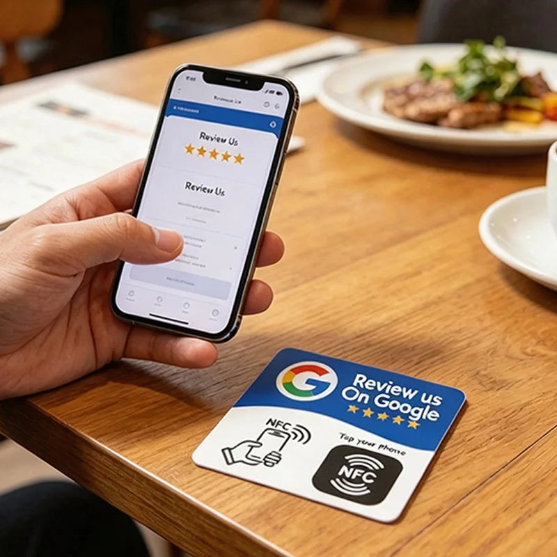 Card NFC programmabile per recensioni Google