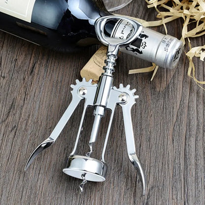 Apribottiglie Multifunzione in Acciaio Inox — per Vino, Birra e Conserve