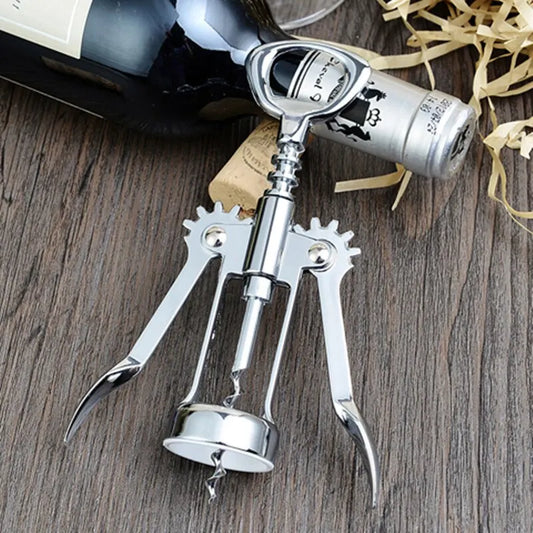 Apribottiglie Multifunzione in Acciaio Inox — per Vino, Birra e Conserve
