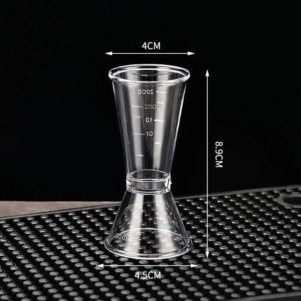Jigger Dosatore per Cocktail – Misurino in Plastica Trasparente 10-20cc / 20-40cc