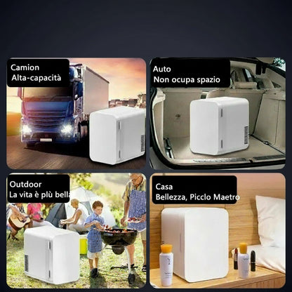 Mini Frigo Portatile 7,5L – 12V/220V per Auto, Ufficio e Degustazioni