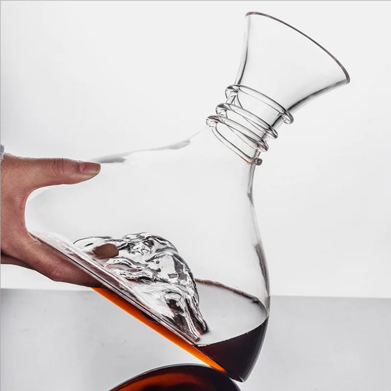 Grande Caraffa Decanter per Vino Rosso da 1,8L — Cristallo Certificato FCM
