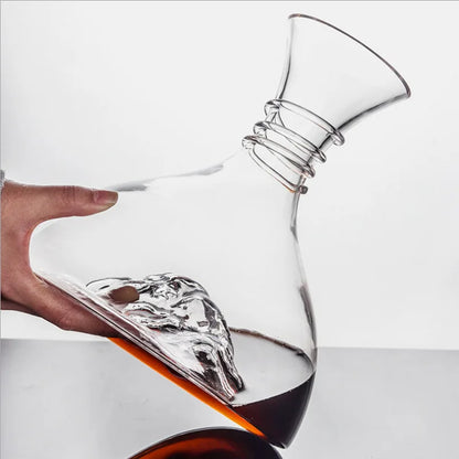 Grande Caraffa Decanter per Vino Rosso da 1,8L — Cristallo Certificato FCM