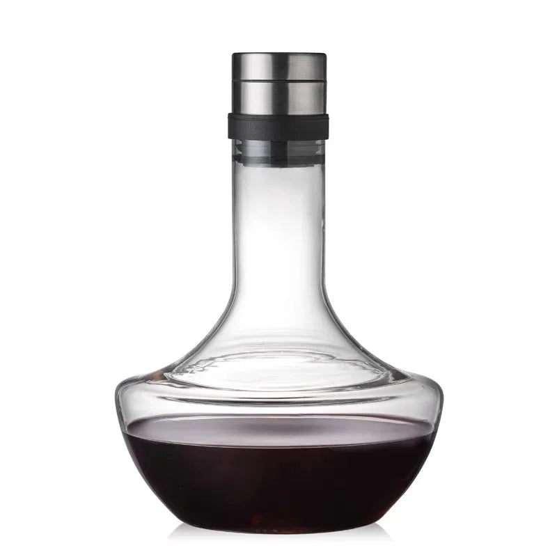 Servizio Decanter 1000ml in Cristallo con Bicchieri da Degustazione — Set Completo
