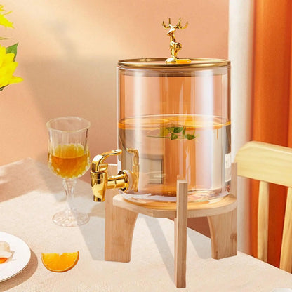 Dispenser per Bevande in Vetro con Rubinetto e Stand – 3,6L