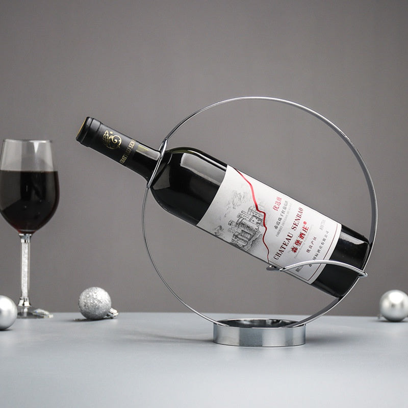 Portabottiglie Retrò in Ferro — Espositore Vintage per Vino da Casa e Bar
