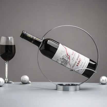 Portabottiglie Retrò in Ferro — Espositore Vintage per Vino da Casa e Bar