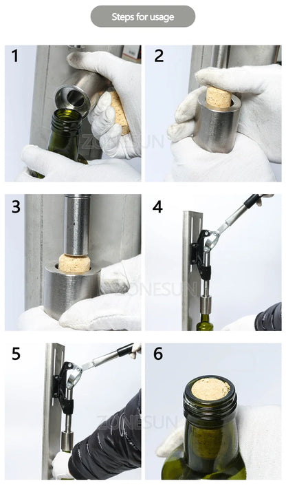 Tappabottiglie da Banco Manuale – Macchina per Tappare Bottiglie di Vino