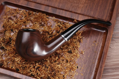 Pipa da Tabacco in Resina Effetto Legno con Filtro