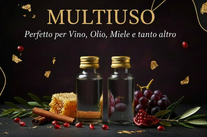 Transparente Mini-Flaschen 50ml — Set mit 10, 30, 50 oder 100 Stück für Partys und Events