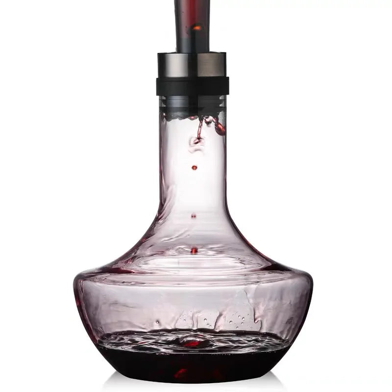 Servizio Decanter 1000ml in Cristallo con Bicchieri da Degustazione — Set Completo