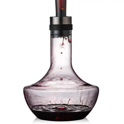Servizio Decanter 1000ml in Cristallo con Bicchieri da Degustazione — Set Completo